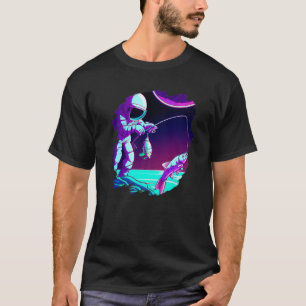 Ruimtevaarder Vissersboot Ruimte Oceaan Meer Cool T-shirt