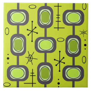 Ruimtevaardijkunst Geometrische kunst Chartreuse G Tegeltje