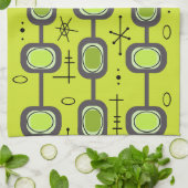 Ruimtevaardijkunst Geometrische kunst Chartreuse G Theedoek (Gevouwen)
