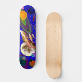 Ruimtevaardvak blauw skateboard (Voorkant)
