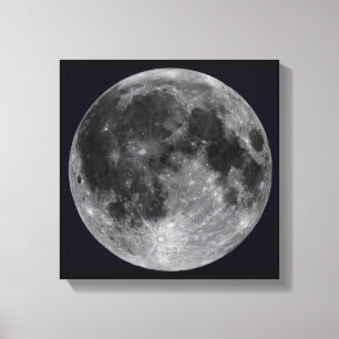 RUIMTEVAART #22 van onze maan Canvas Afdruk