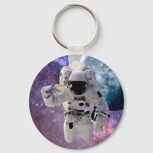 Ruimtevaart, astronaut, koffie-Sleutelhanger Sleutelhanger