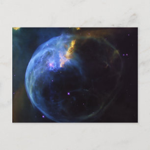 Ruimtevaart, astronomie, bubbelnebula, sterrenstel briefkaart