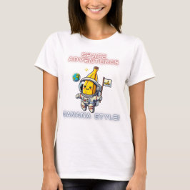 Ruimtevaart Banana Astronaut Adventures T-shirt