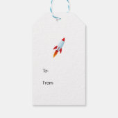 Ruimtevaart Cadeaulabel (Achterkant)