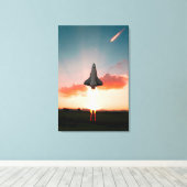 Ruimtevaart Canvas Afdruk (Insitu (Houten vloer))