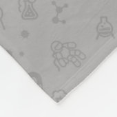 Ruimtevaart en wetenschapskleding fleece deken (Hoek)