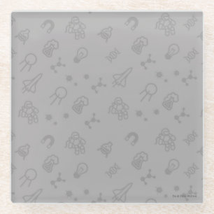 Ruimtevaart en wetenschapskleding glazen onderzetter