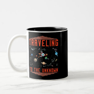 Ruimtevaart Galaxy Zonnestelsel Ruimte Coloniza Tweekleurige Koffiemok