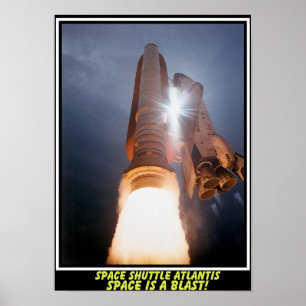 Ruimtevaart is een laatste Poster