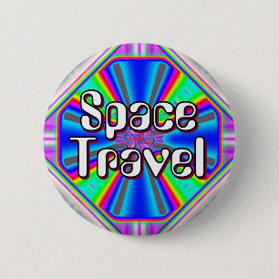 Ruimtevaart (je kunt de woorden veranderen) ronde button 5,7 cm