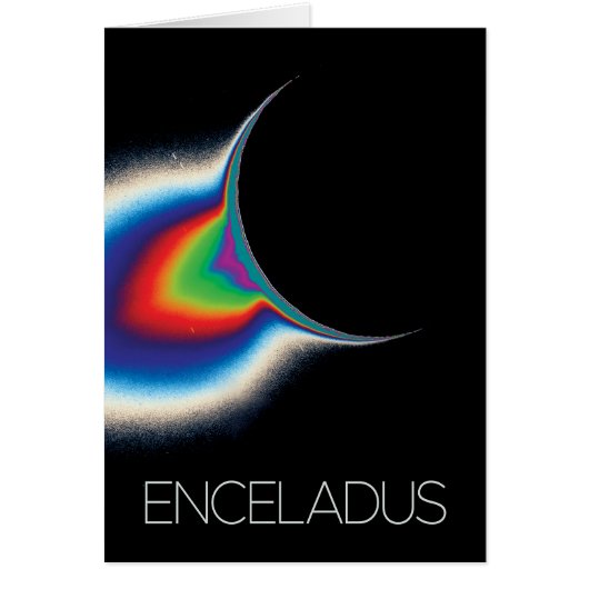 Ruimtevaart, Kosmos, Zonnestelsel, Maan Enceladus (Voorkant)