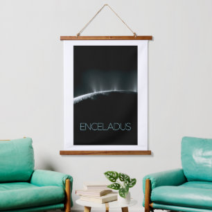 Ruimtevaart, Kosmos, Zonnestelsel, Maan Enceladus Hangend Wandkleed