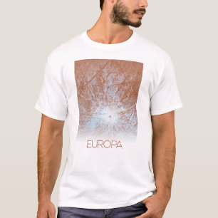 Ruimtevaart, Kosmos, Zonnestelsel, Maan Europa T-shirt