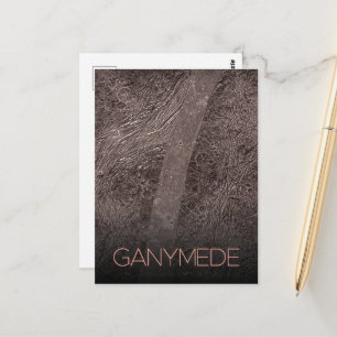 Ruimtevaart, Kosmos, Zonnestelsel, Maan Ganymedes Briefkaart