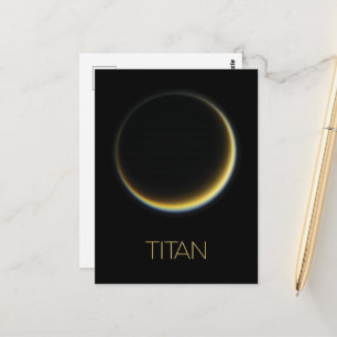 Ruimtevaart, Kosmos, Zonnestelsel, Maan Titan Briefkaart