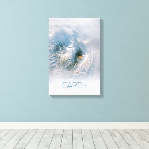 Ruimtevaart, Kosmos, Zonnestelsel, Planeet Aarde Canvas Afdruk
