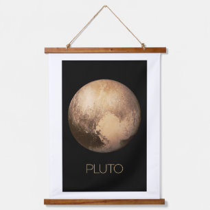 Ruimtevaart, Melkweg, Zonnestelsel, Planeet Pluto Hangend Wandkleed