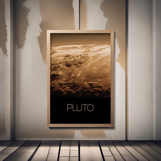 Ruimtevaart, Melkweg, Zonnestelsel, Planeet Pluto Poster
