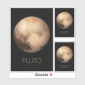 Ruimtevaart, Melkweg, Zonnestelsel, Planeet Pluto Sticker (Vel)