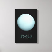 Ruimtevaart, Melkweg, Zonnestelsel, Planeet Uranus Canvas Afdruk (Voorkant)