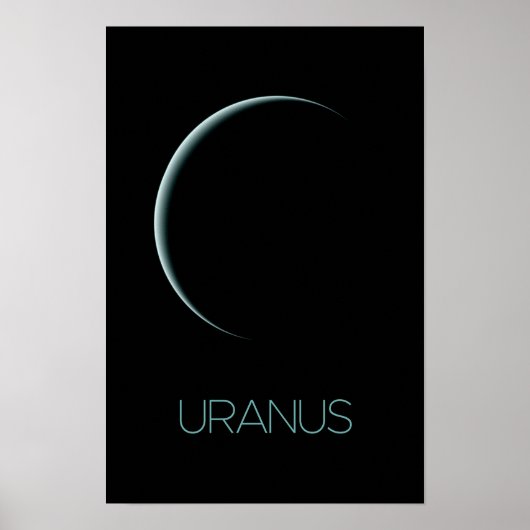 Ruimtevaart, Melkweg, Zonnestelsel, Planeet Uranus Poster (Voorkant)