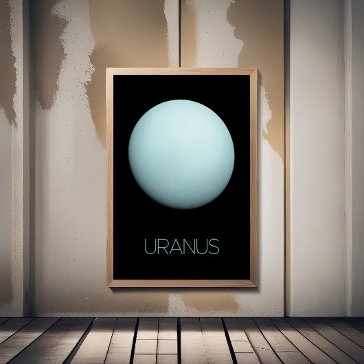 Ruimtevaart, Melkweg, Zonnestelsel, Planeet Uranus Poster
