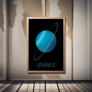Ruimtevaart, Melkweg, Zonnestelsel, Planeet Uranus Poster