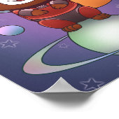 Ruimtevaart Panda Chippy! Poster (Hoek)