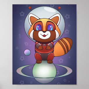 Ruimtevaart Panda Chippy! Poster