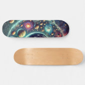 Ruimtevaart & Planeet Skateboard Design (Horizontaal)