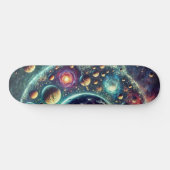 Ruimtevaart & Planeet Skateboard Design (Horizontaal)