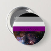 Ruimtevaartak Ronde Button 7,6 Cm (Voorkant /achterkant)