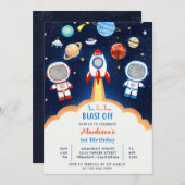 Ruimtevaartastronaut Elke ouderdag Kaart (Voorkant / Achterkant)