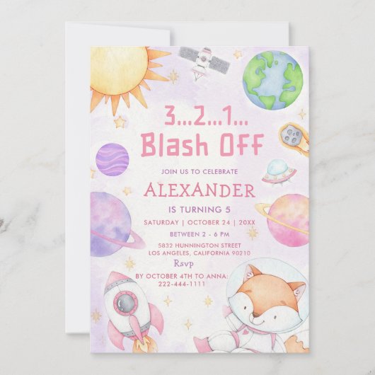 Ruimtevaartastronaut Elke ouderdag Kaart (Voorkant)