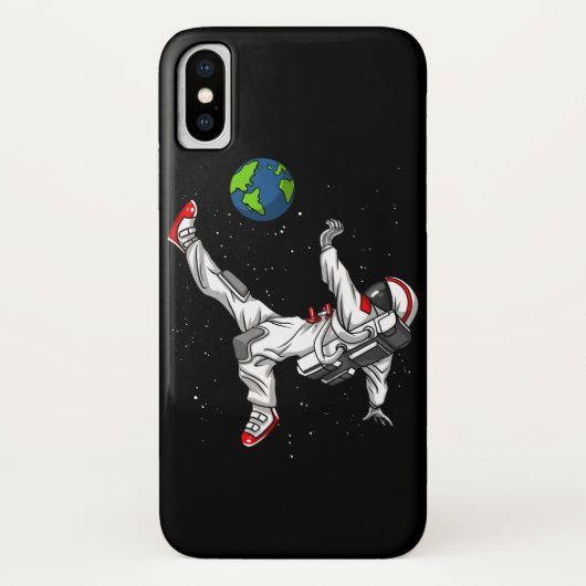 Ruimtevaartastronaut Football Cosmic Case-Mate iPhone Case (Achterkant)