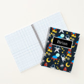 Ruimtevaartastronaut, gepersonaliseerd notitieboek (Binnen)