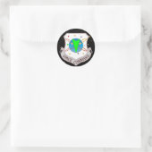 Ruimtevaartcommando 2.0 ronde sticker (Tas)