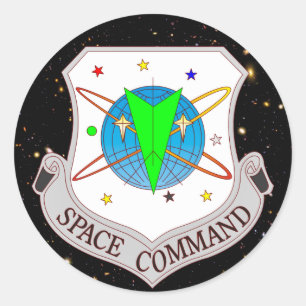 Ruimtevaartcommando 2.0 ronde sticker