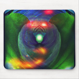 Ruimtevaarten/vogel van Prey Mousepad Muismat