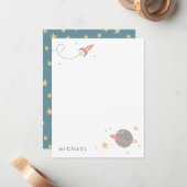 Ruimtevaartexploratiebureaus Notitiekaartje (Voorkant / Achterkant in situ)