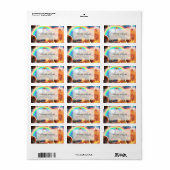 Ruimtevaartgalaxy Cat Riding Tiger op Pizza Etiket (Full Sheet)