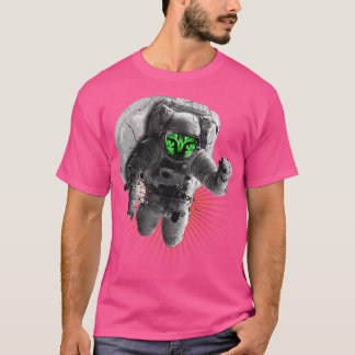 Ruimtevaartinstallaties voor astronautenmonster t-shirt