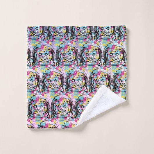 Ruimtevaartkat Bad Handdoek (Wasdoekje)