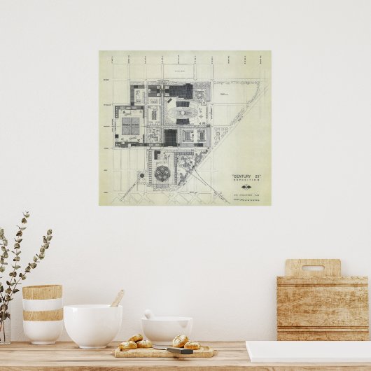 Ruimtevaartnaaldhuls Luchtconceptie 2 Poster (Keuken)