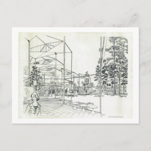 Ruimtevaartnaaldhuls Luchtconceptie 3 Briefkaart (Voorkant)