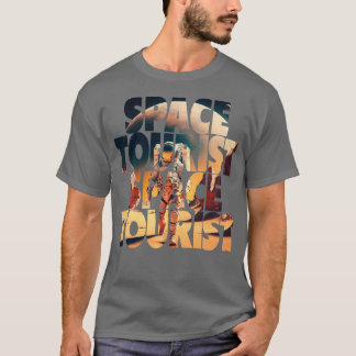 Ruimtevaartoorist Buitenruimte Buitenruimteastrona T-shirt