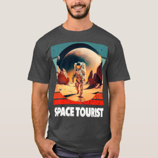 Ruimtevaartoorist Buitenruimte Buitenruimteastrona T-shirt