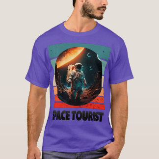 Ruimtevaartoorist Buitenruimte Buitenruimteastrona T-shirt