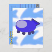 ruimtevaartreis briefkaart (Voorkant / Achterkant)